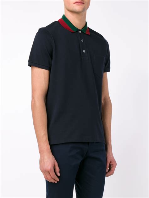 gucci collar shirt|authentic gucci polo shirts.